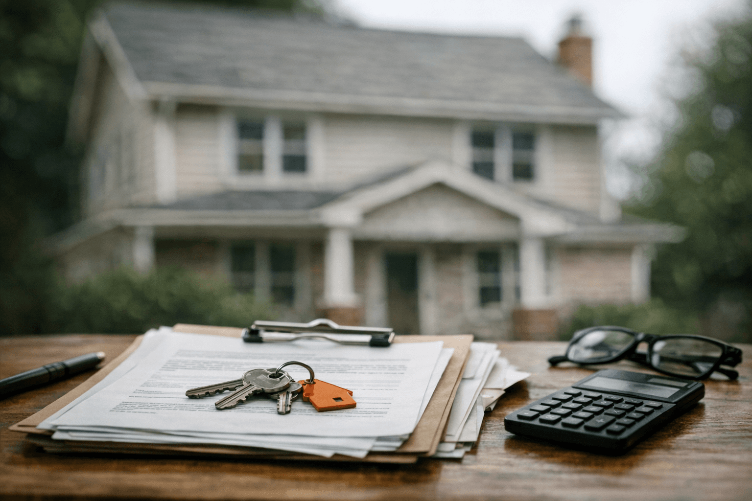 A house with an escrow account document