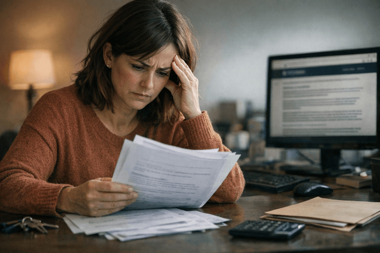 Consumer reviewing force-placed insurance documents